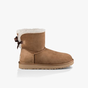 Ugg Mini Bailey Bow II Klassiska Stövlar Dam Bruna (913052GFW)